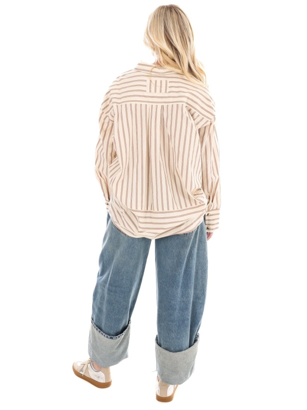 Free People Varsity Vibes oversized button up shirt, small - Picture 2 of 8